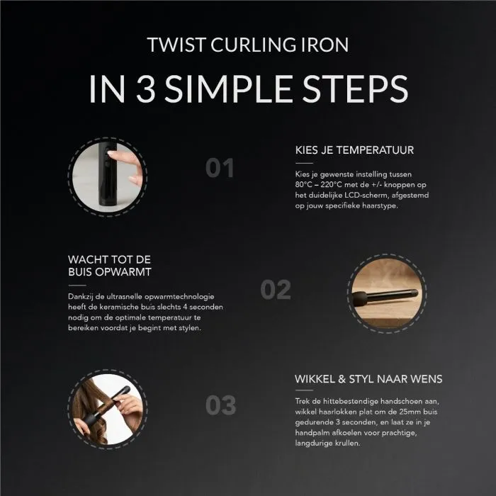 Max Pro Twist 19mm Curler