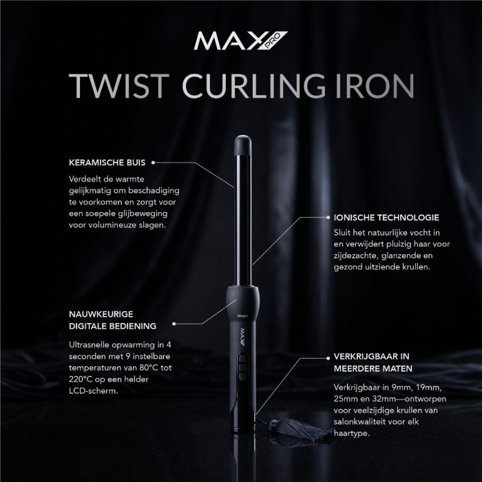 Max Pro Twist 25mm Curler