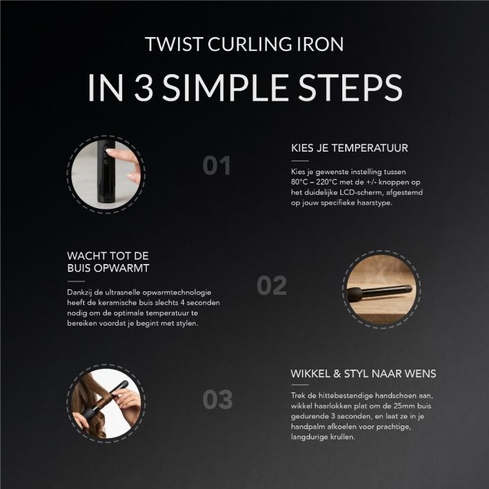 Max Pro Twist 25mm Curler