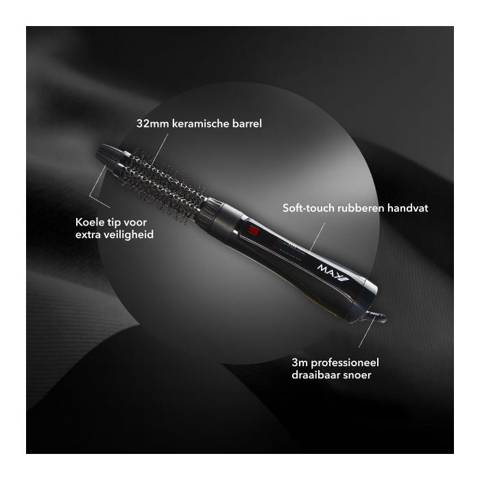 Max Pro Swift Airstyler Βούρτσα Πιστολάκι 1000W