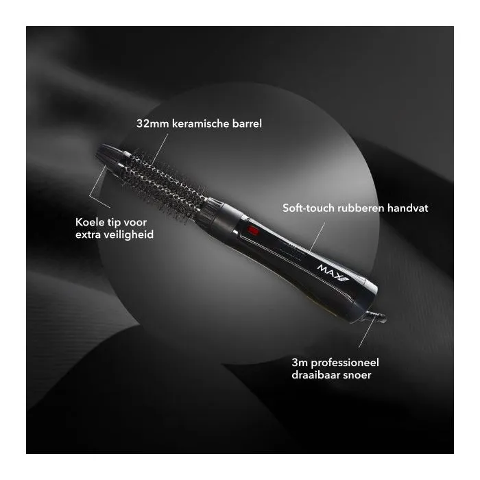 Max Pro Swift Airstyler Βούρτσα Πιστολάκι 1000W