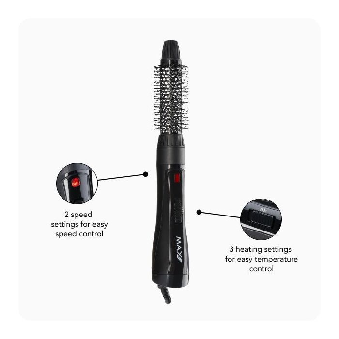 Max Pro Swift Airstyler Βούρτσα Πιστολάκι 1000W