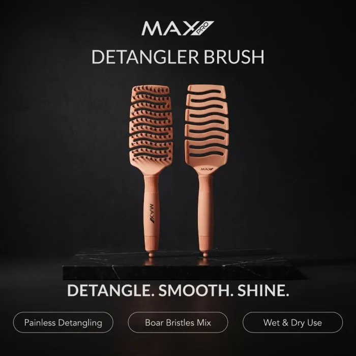 Max Pro Βούρτσα Ξεμπερδέματος Μαλλιών - Blush Peach (Ροδακινί)